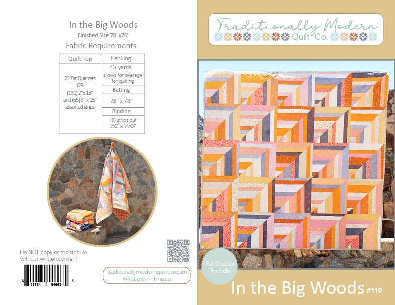 In the Big Woods Pattern PAPER WHOLESALE ONLY
